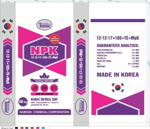 NPK 12-12-17+10S+TE+MgO (KOREA)