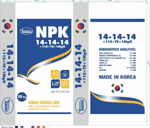 NPK 14-14-14+11S+TE+MgO (KOREA)
