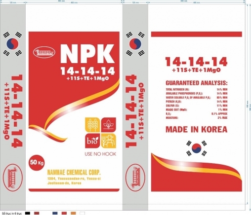 NPK 14-14-14+11S+TE+MgO (KOREA)